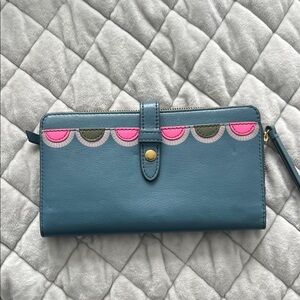 Fossil Blue and Pink Women's Wallet